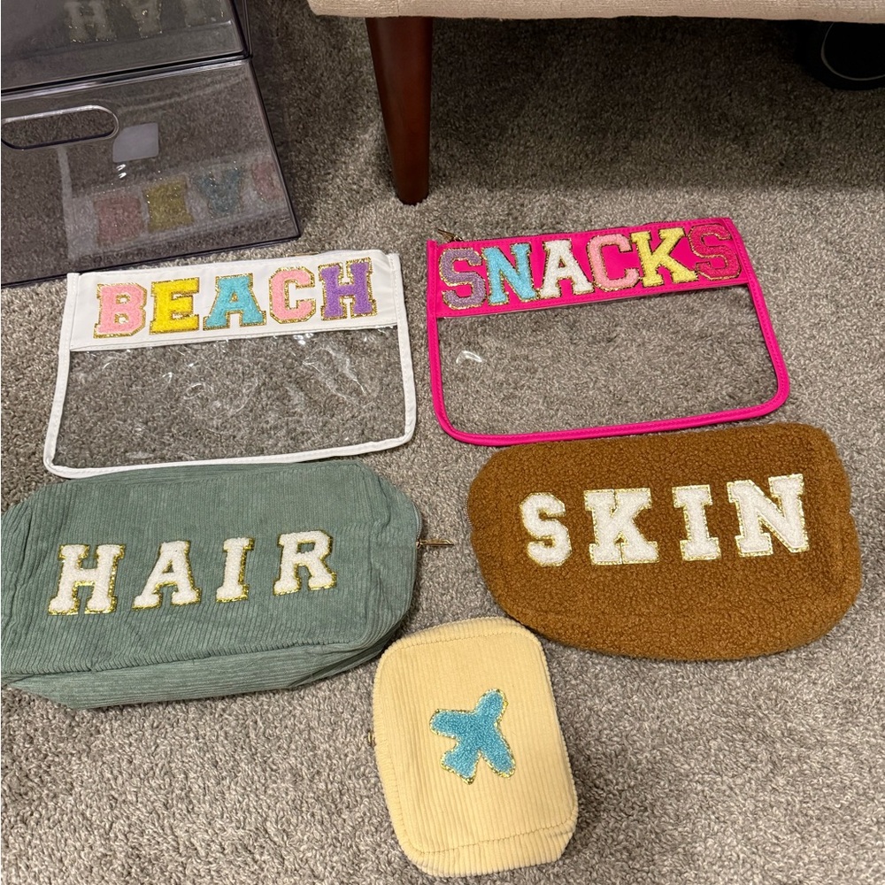 Stoney Clover Lane Colorful Travel Bag Set